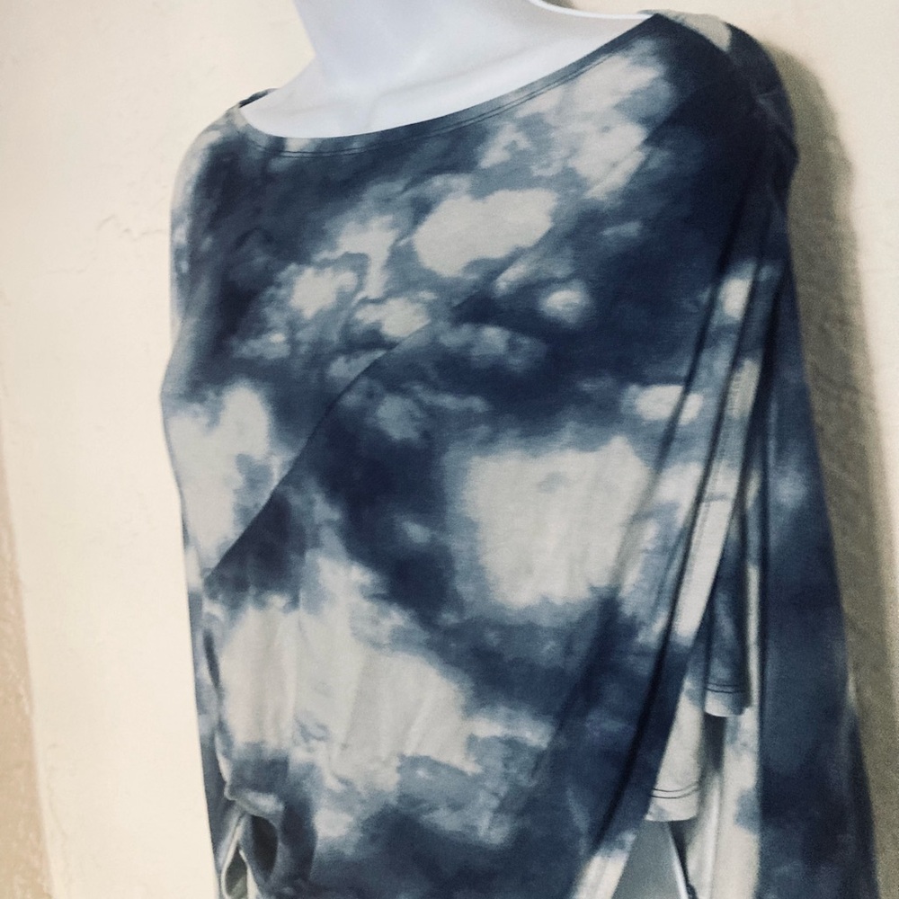 Urban Revivo Jersey Blue Tie-Dye Mini Dress NWT $69 Retail (Zara 4 Exposure)